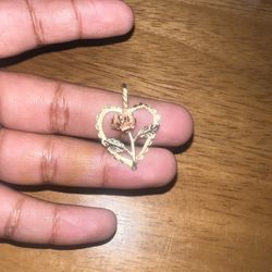 14k rose pendent