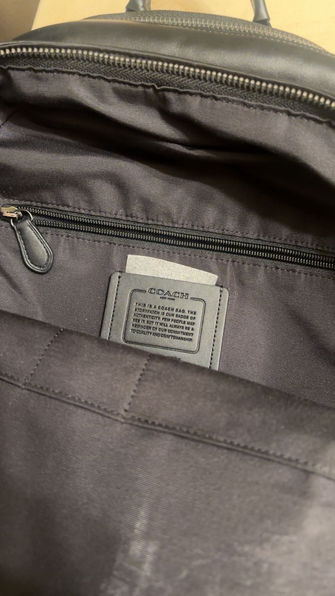 Men’s Coach backpack