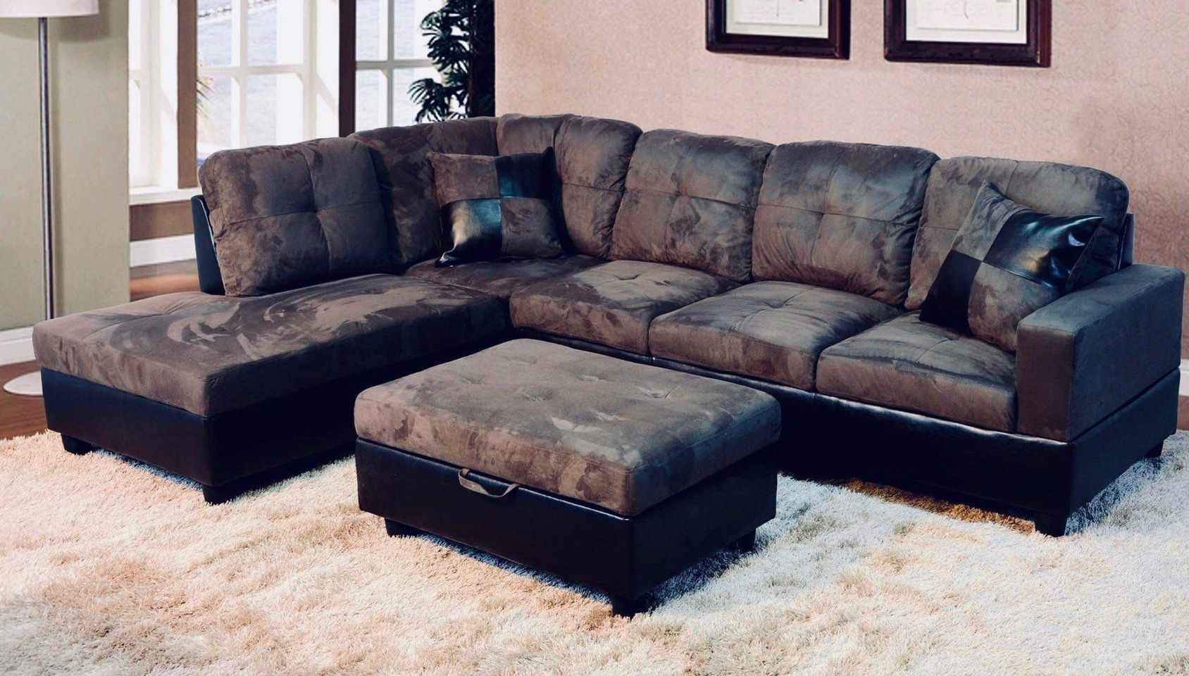 🎈Free Delivery—Brand new sectional sofa couch