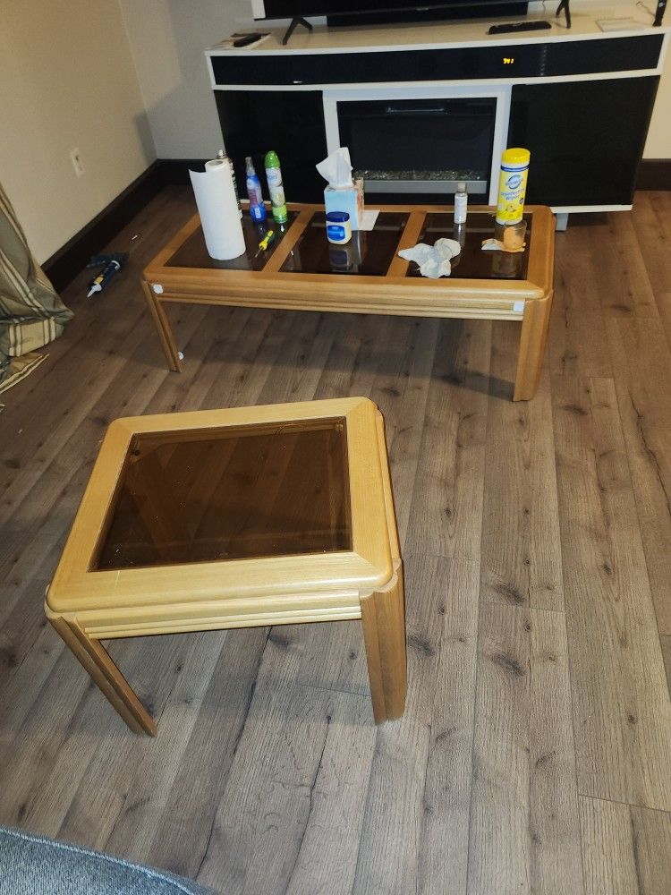 Used Couch Sofa bed Nerver Slept On Table And 2 End Small Tables 150