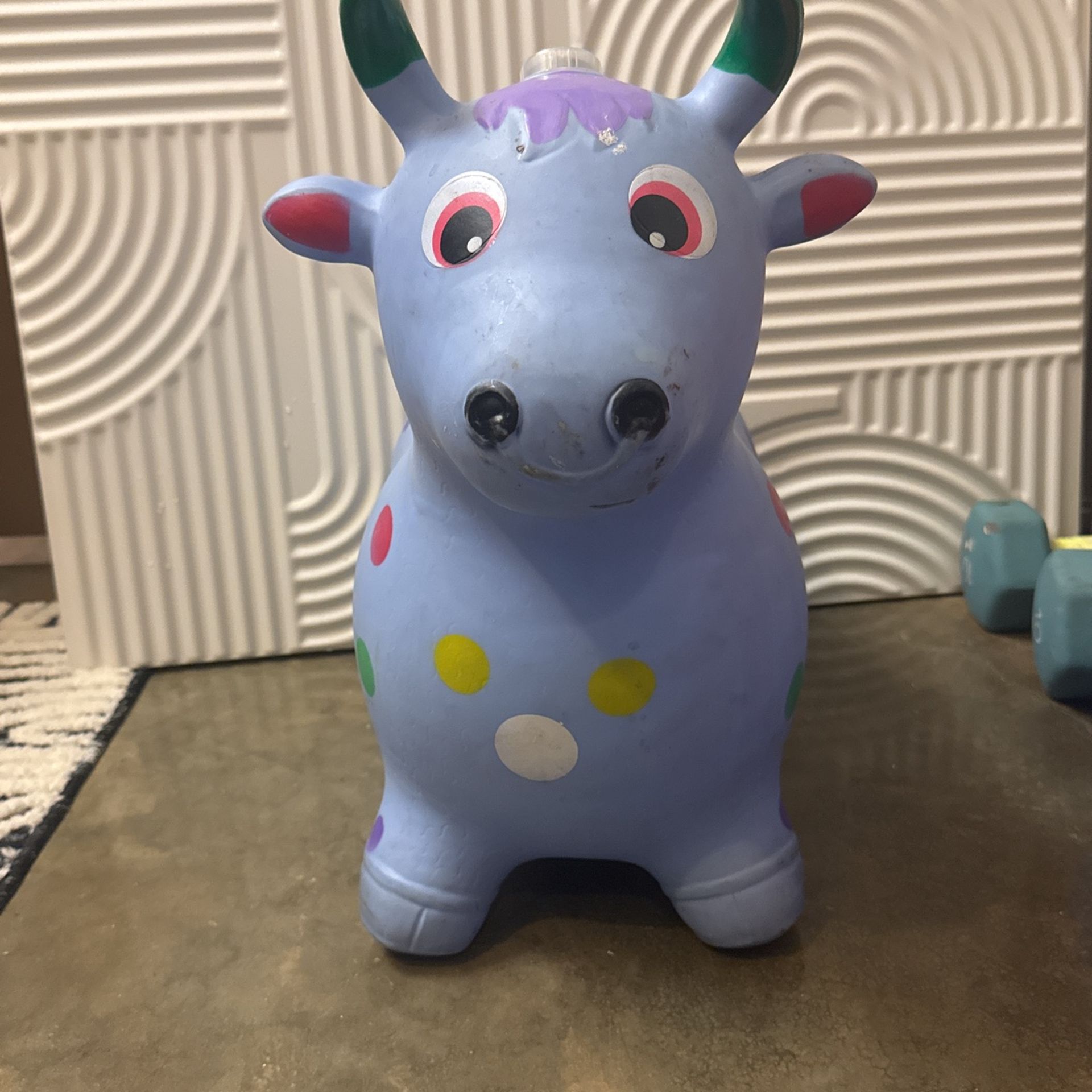 Bouncing Inflatable Cow Toy