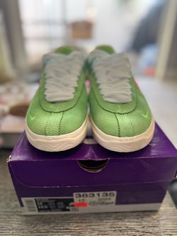 Nike Low-Top Green Suede Sneakers