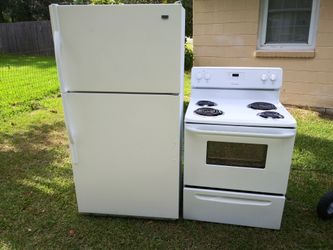 Stove and fridge