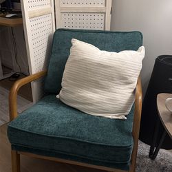 One person green chair