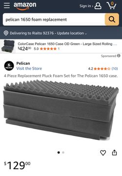 Pelican 1650 Replacement Foam