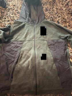 American Eagle Two-Tone Zip-Up Hoodie