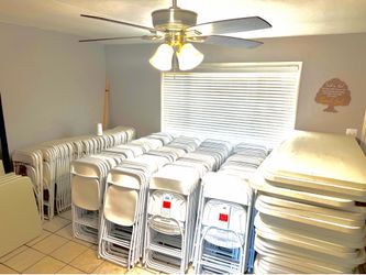 Renting chairs and tables