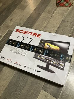 Sceptre IPS 27" LED Gaming Monitor 1920 x 1080p 75Hz 99% sRGB 320 Lux HDMI x2 VGA Build-in Speakers, FPS-RTS Machine Black (E278W-FPT series)