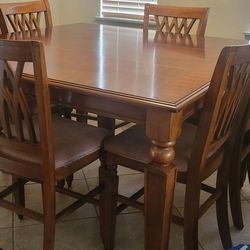 Beautiful Counter High Dining Room Table