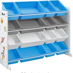 Large Toy Storage Unit With Removable Bins