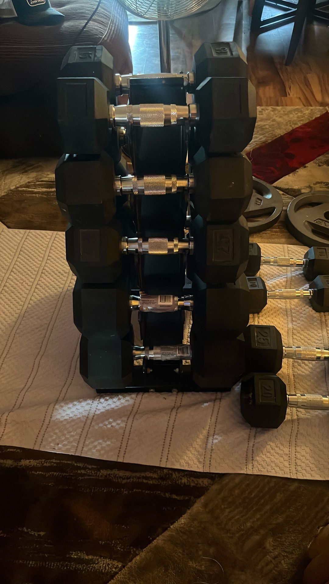 Dumbbells And barbell plates