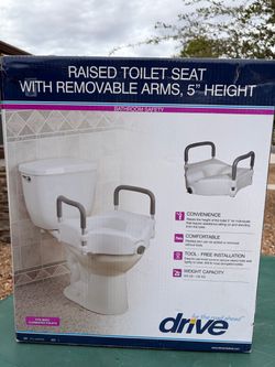 Elevated raised toilet seat