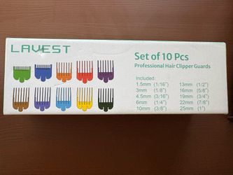 Lavest Professional Hair Clipper Guards – 10 Piece Set (Universal Fit)