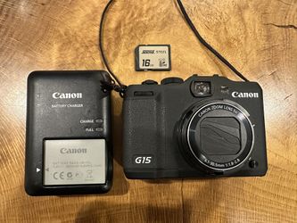 Canon PowerShot G15 12.1MP Digital Camera Black