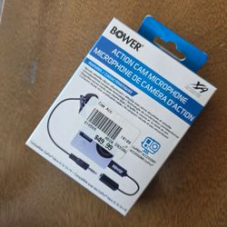 BOWER ACTION CAM MICROPHONE LAVALIER WORKS WITH GOPRO