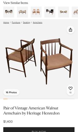 Two mid-century chairs please read description