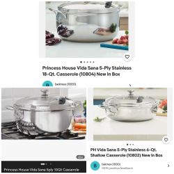 Set Princess House 10qt 18qt 6qt 