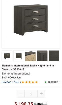 NEW IN BOX Emma Mason Sasha Nightstand