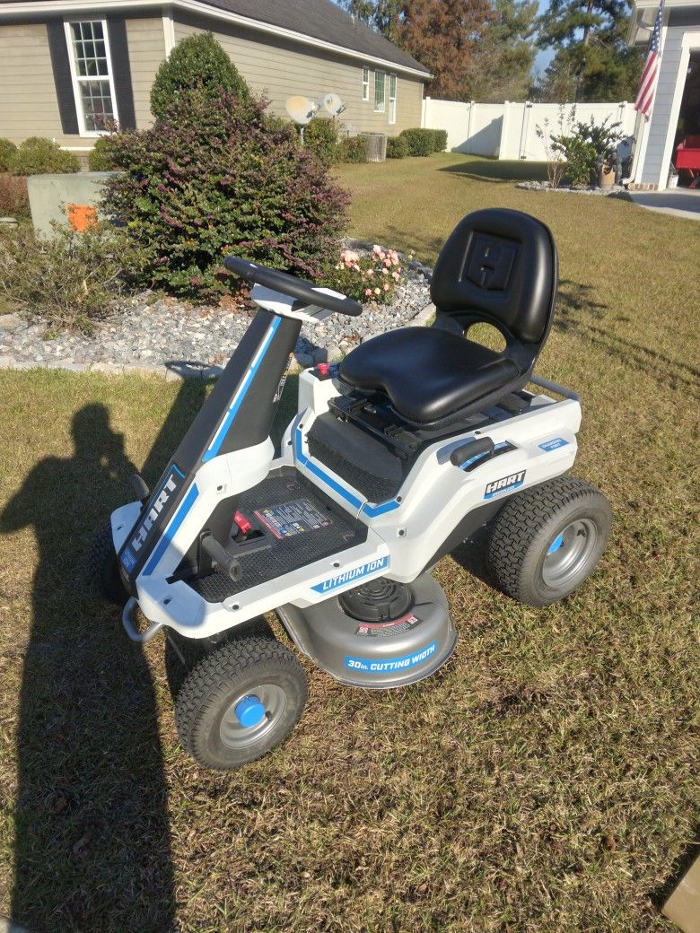 Hart Electric Riding Mower Like New 