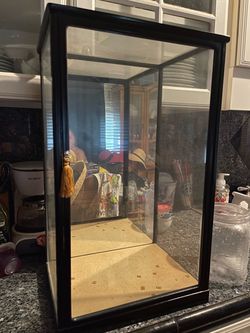 Vintage mirror 1950 Japanese glass display case