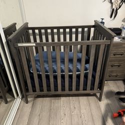 Mini Crib W/Mattress