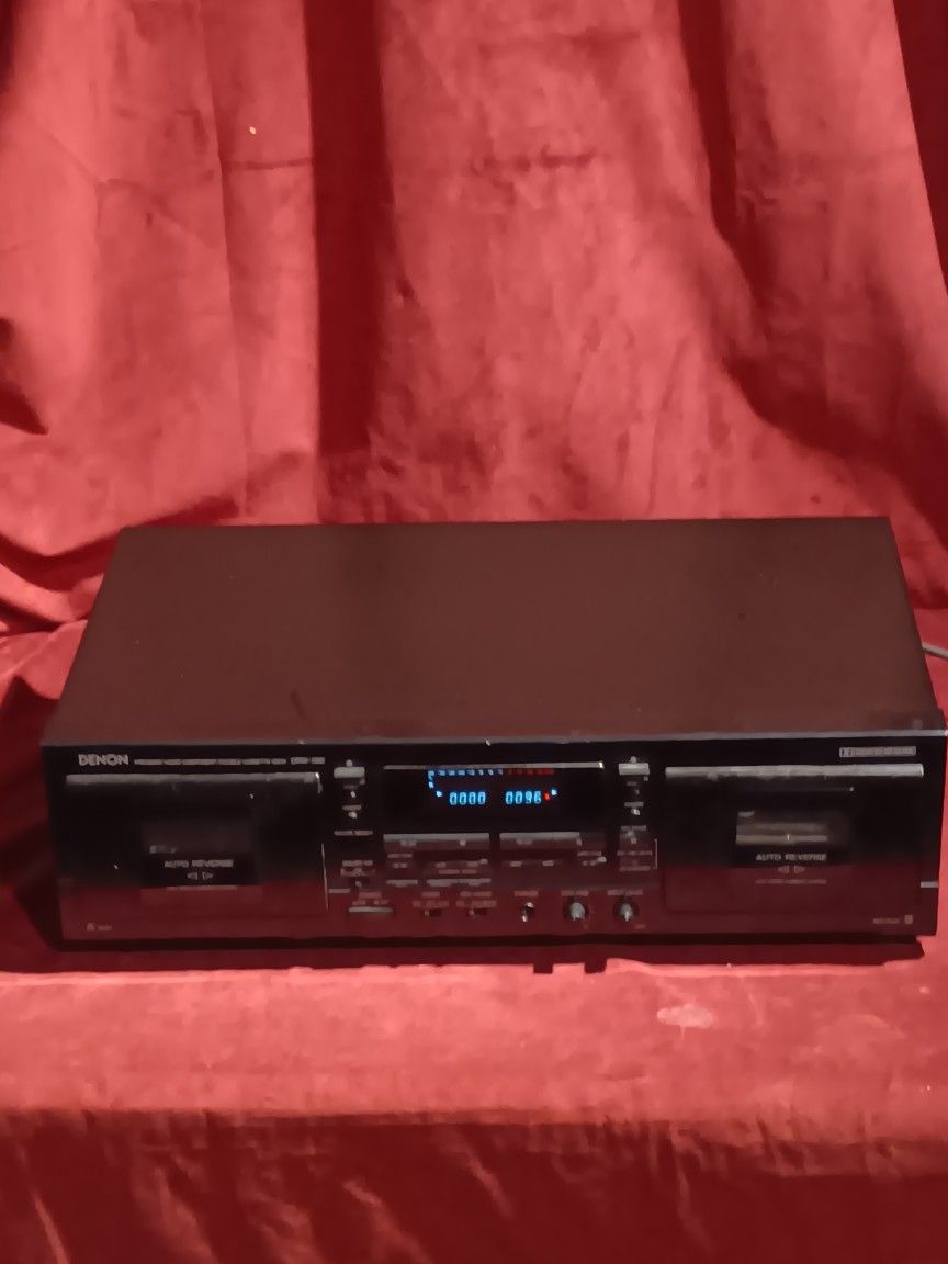 Denon DRW-580 Precision Audio Dual Cassette Deck Dolby HX PRO