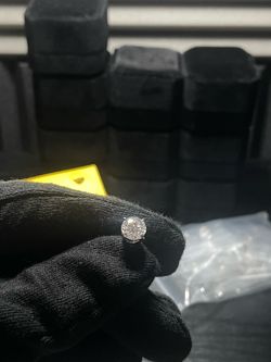 10 Pairs Certified Moissanite Stud Earrings 7.5mm Sterling Silver