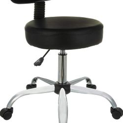 (2) Ergonomic Black Office Chair with Chrome Base BUNDLE DEAL 