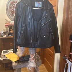 Black Leather Motorcycle Jacket