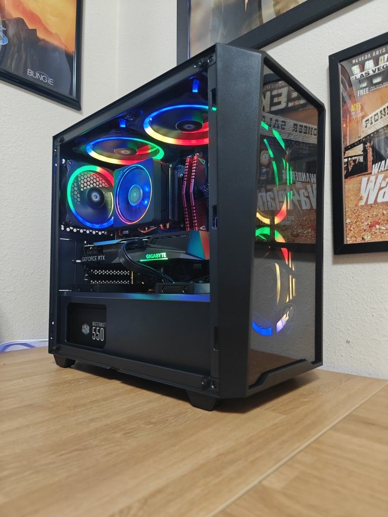 Custom Gaming PC Computer Desktop AMD Ryzen 5500, Nvidia RTX 3060, 16GB DDR4 Corsair Cooler Master Gigabyte Msi PS4 PS5 Xbox