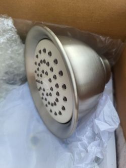 Moen brushed nickel shower head only from T2112BN Kingsley shower trim kit, new in box