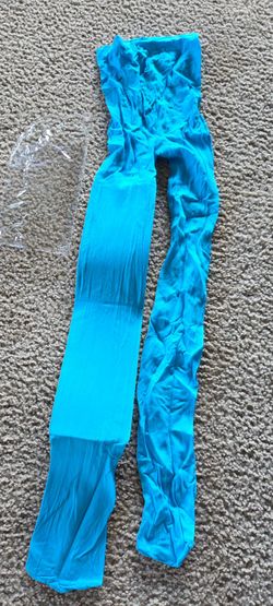 NEW! Blue Teal Tights, Adult, Halloween, Dress Up, Cosplay