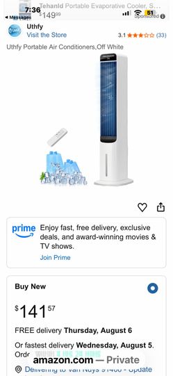 Uthfy Portable Air Conditioners,Off White