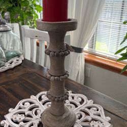 Farmhouse Candle Holder /candles Not Included 