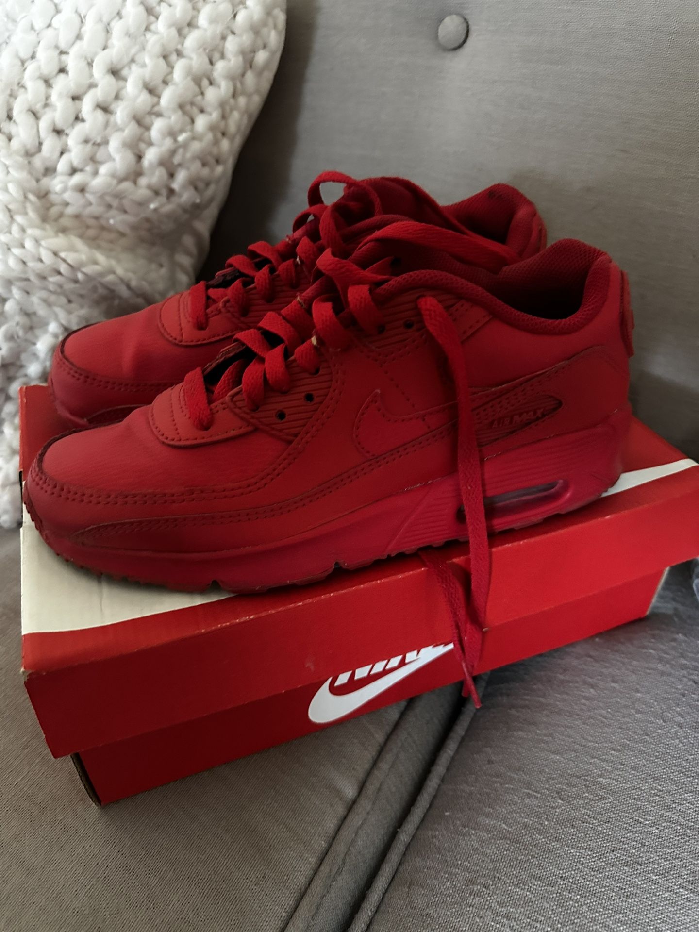 Red Nike Air Max 90/ Women Sz 7