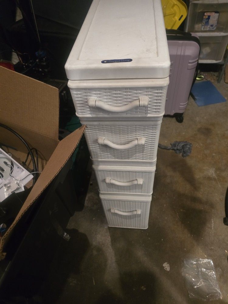 Plastic storage bins