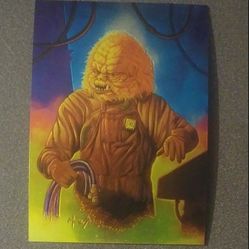1996 Star Wars Finest Topps Ugnaughts #58 Indigenous Life Forms Movie Art Collectible Vintage Trading Card Chrome Chromium