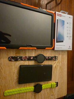 SamTab smart watches and same s23 ultra+ extra screen protector.