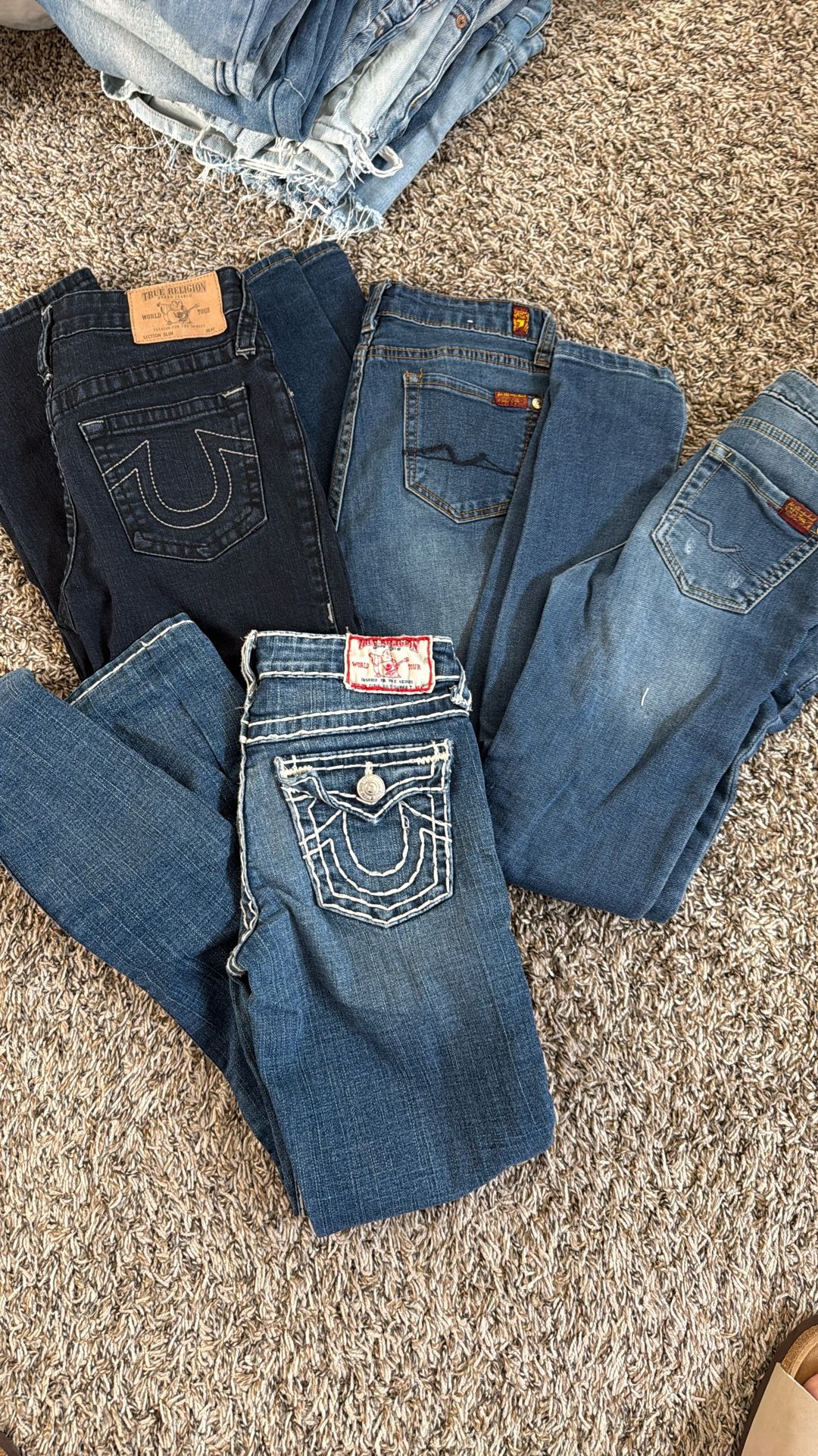 True Religion & Seven For All Mankind Girls Size 12