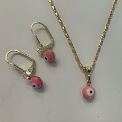 Evil Eye Necklace Set 