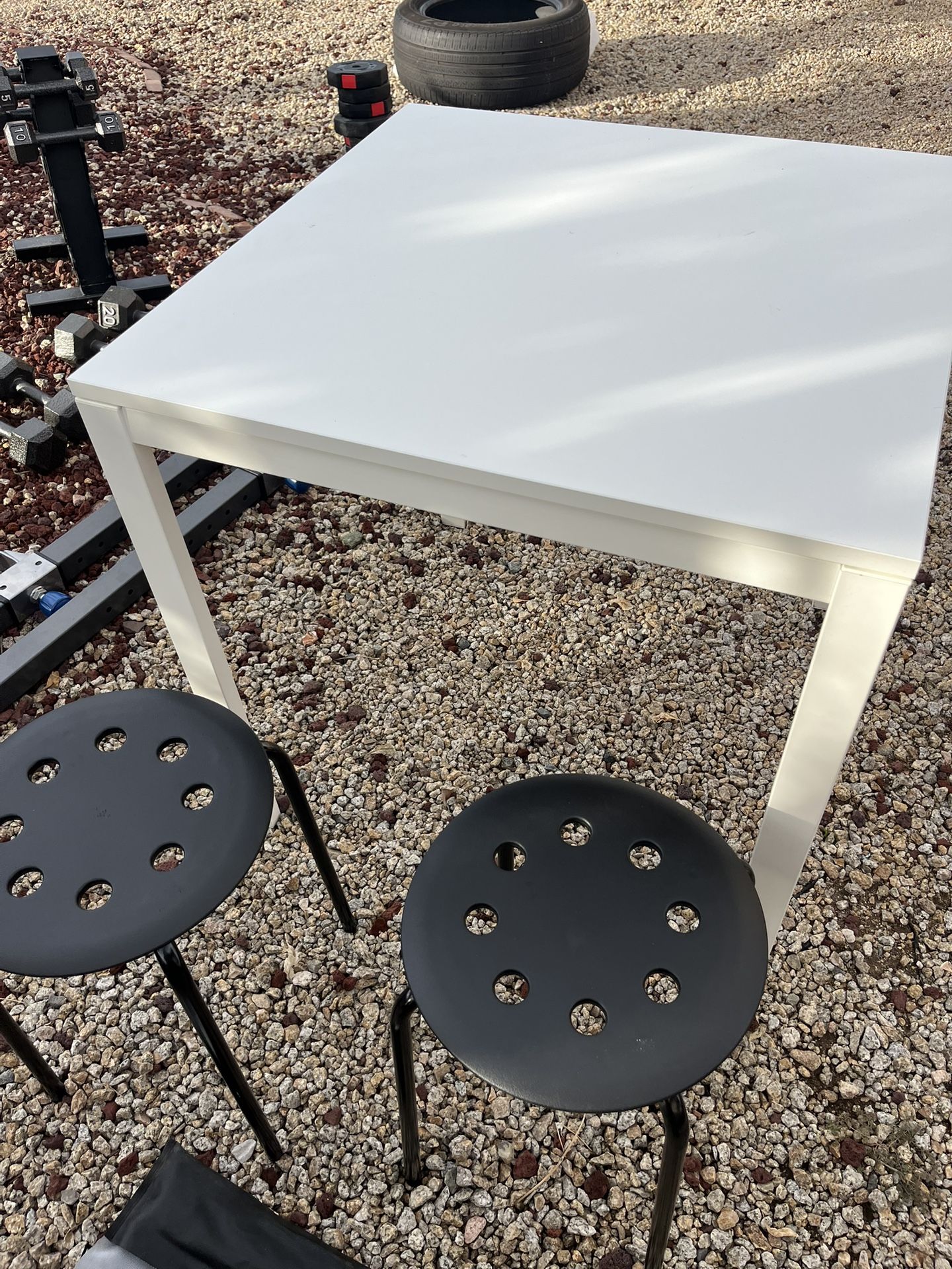 Table With Two Stools