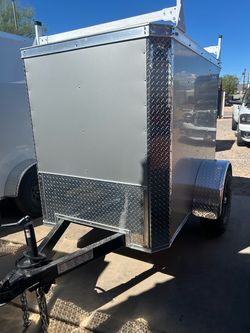 4x6 enclosed trailer- off-road tires