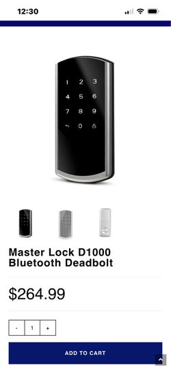 BRAND NEW MASTER LOCK BLUETOOTH DEADBOLT LOCKS. 🔐 📱. TOOL KIT INCLUDED.  WAS $264.99 (SEE PIC # 2).  SALE ONLY $75 EACH. 💰💰🔥🔥