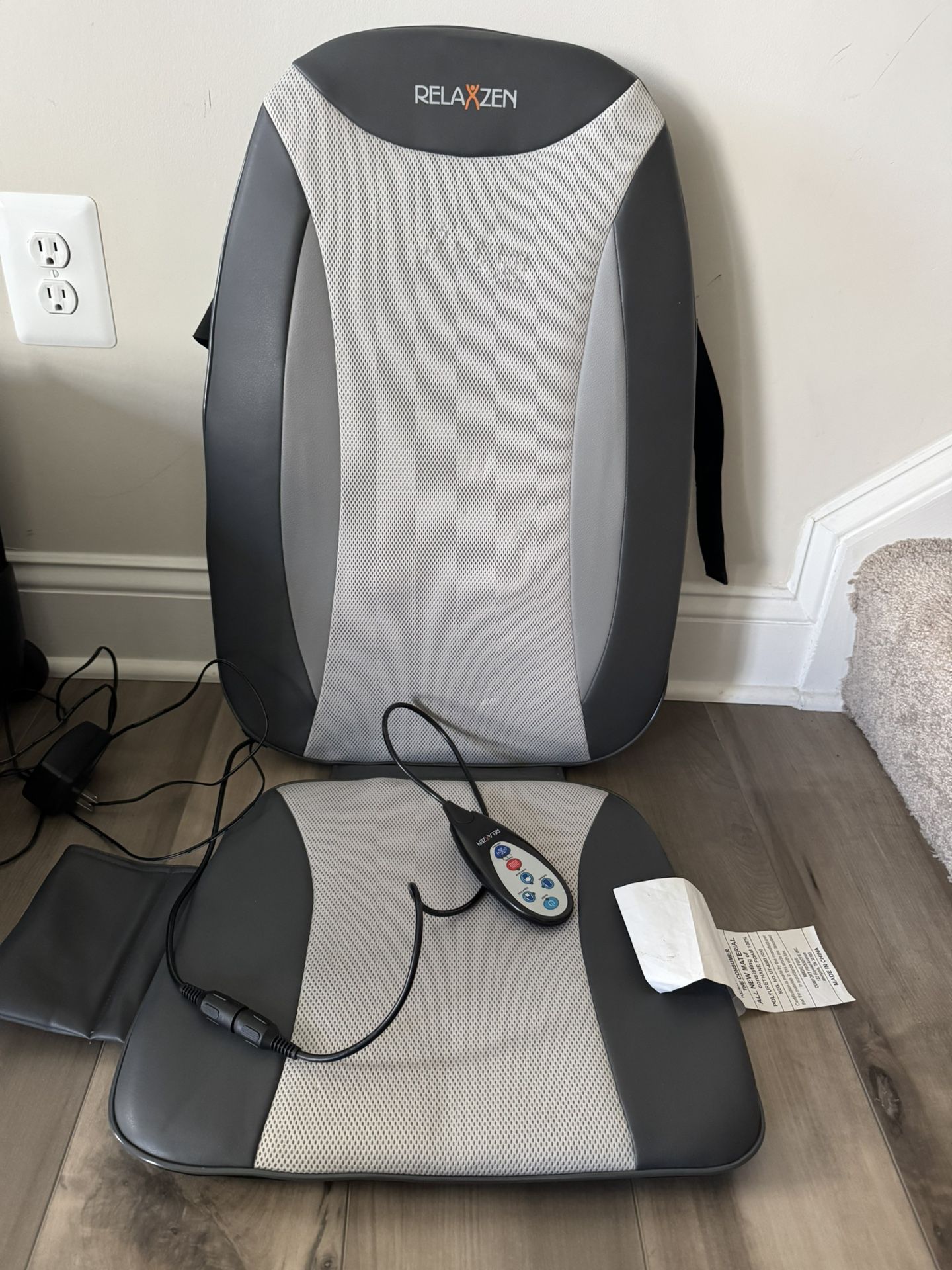 Massage & Heated Seat Cover (Full Back Shiatsu)