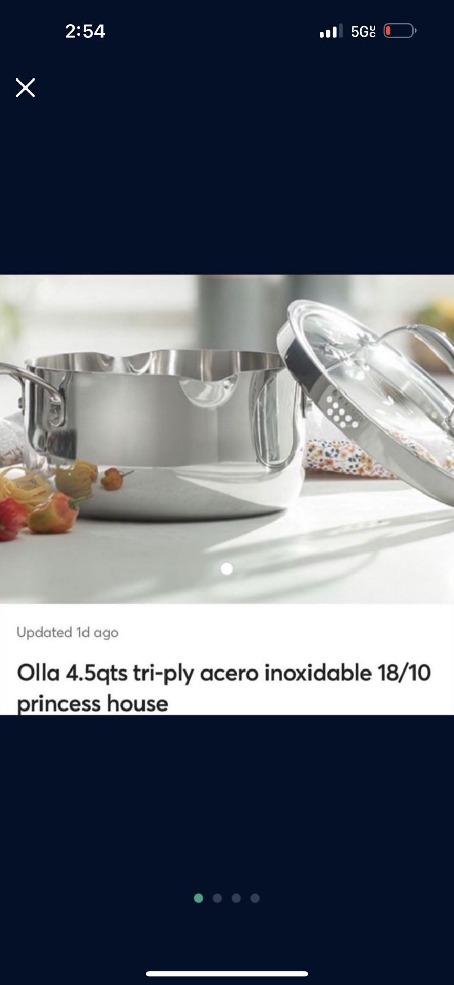 Princess House Ollita 4.5 Triply Hermosa