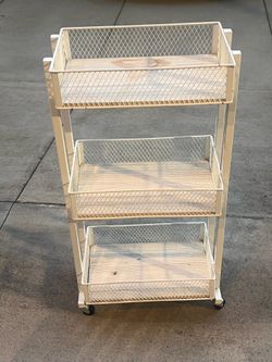 3-Tier Rolling Storage Cart