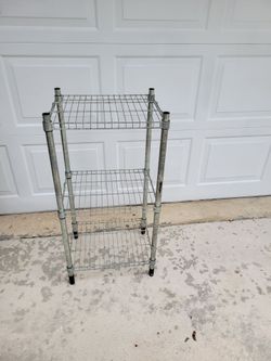 3 tier small storage shelf rack