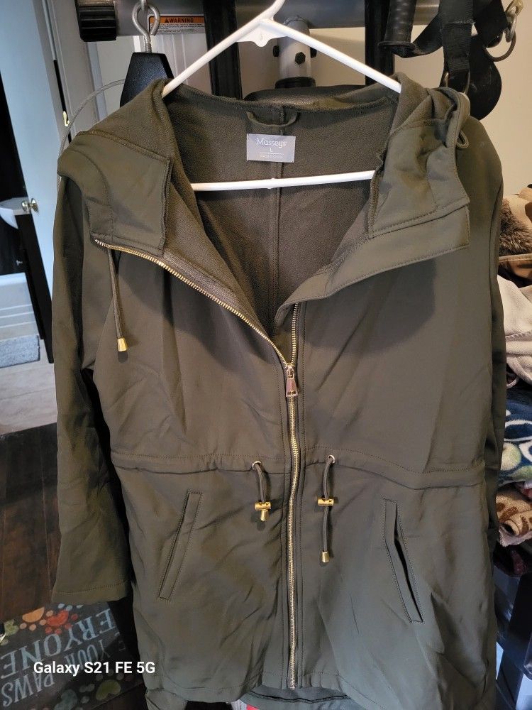 Masseys Olive Zip Jacket