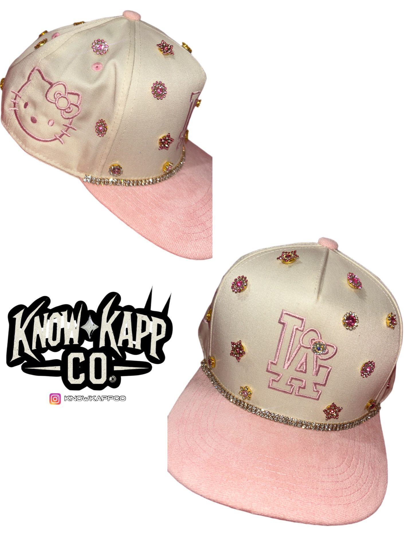 LA Hello kitty Hat Others Crystals