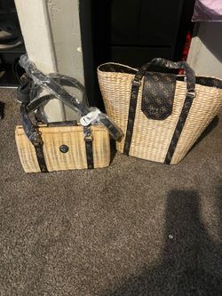 Guess Wicker Handbag Set of 2